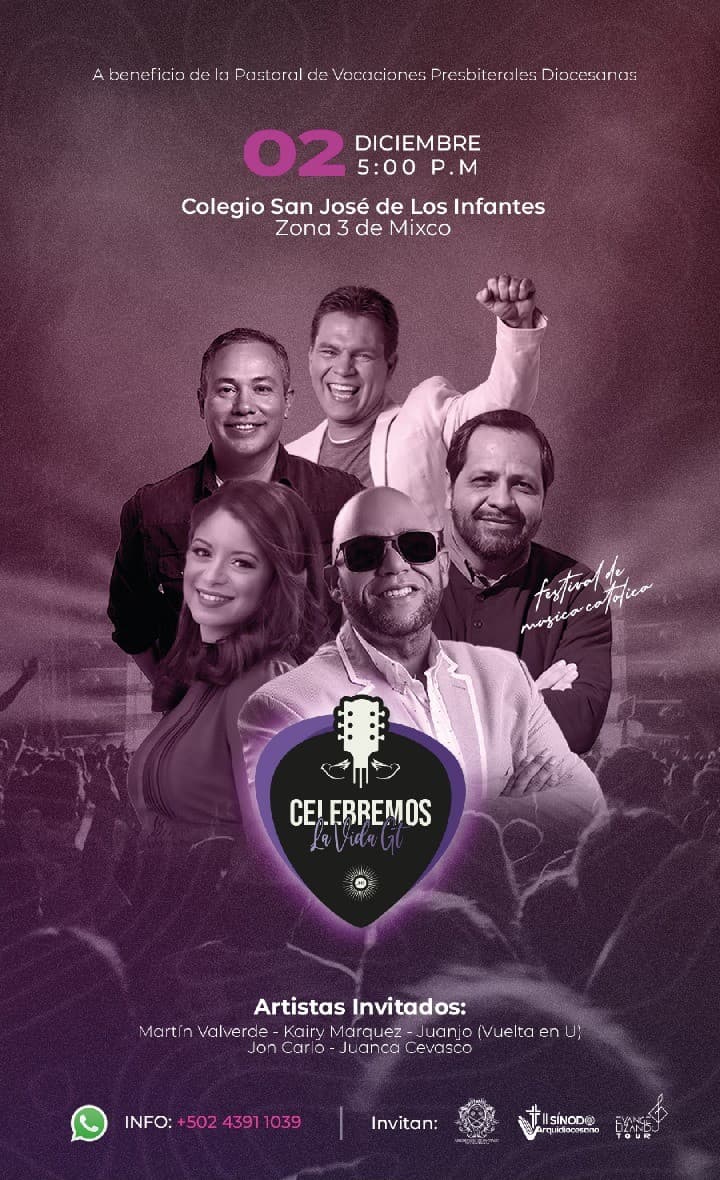 Line up Celebremos la Vida GT 2023